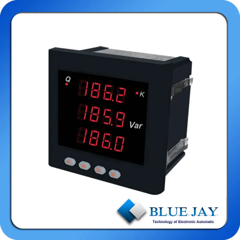 smart three-phase reactive power ct meter programmable available