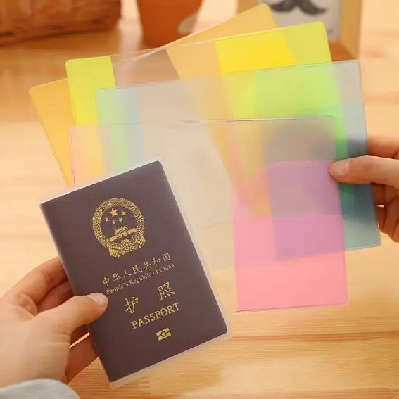 Transparent Passport Cover Clear PVC Passport Holder