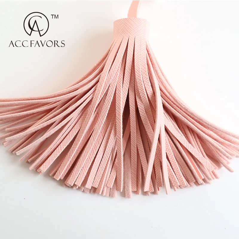 leather tassels for handbag keychain strap custom keychain