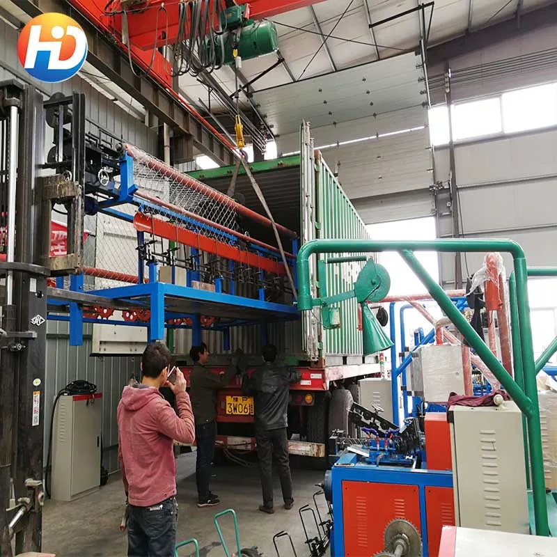 Automatic Diamond Wire Mesh Chain Link Fence Making Machine For Chain Link Wire Fence Net Weaving