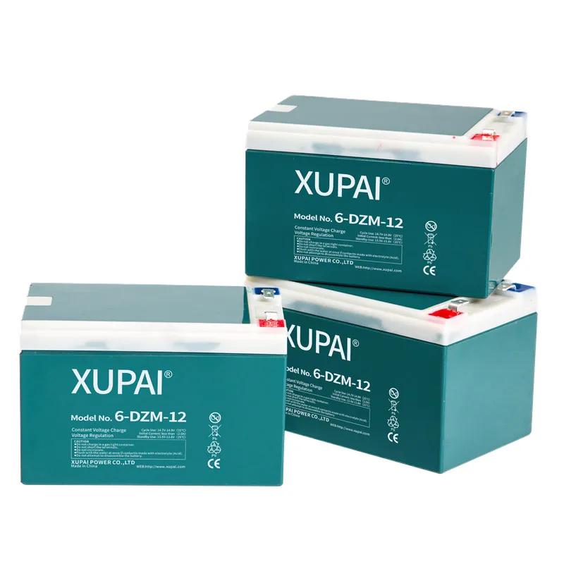 XUPAI Rechargeable Electric Bicycle Battery 12V 12Ah 6-dzm-12