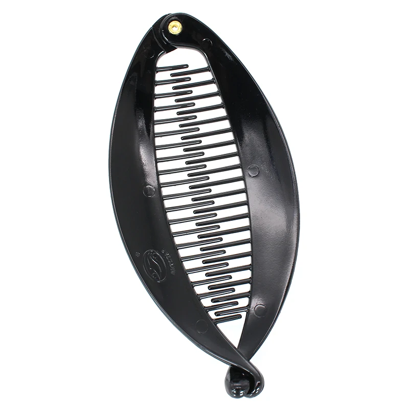 Plastic Banana Hair Clips Black Fish Claw Banana Clip