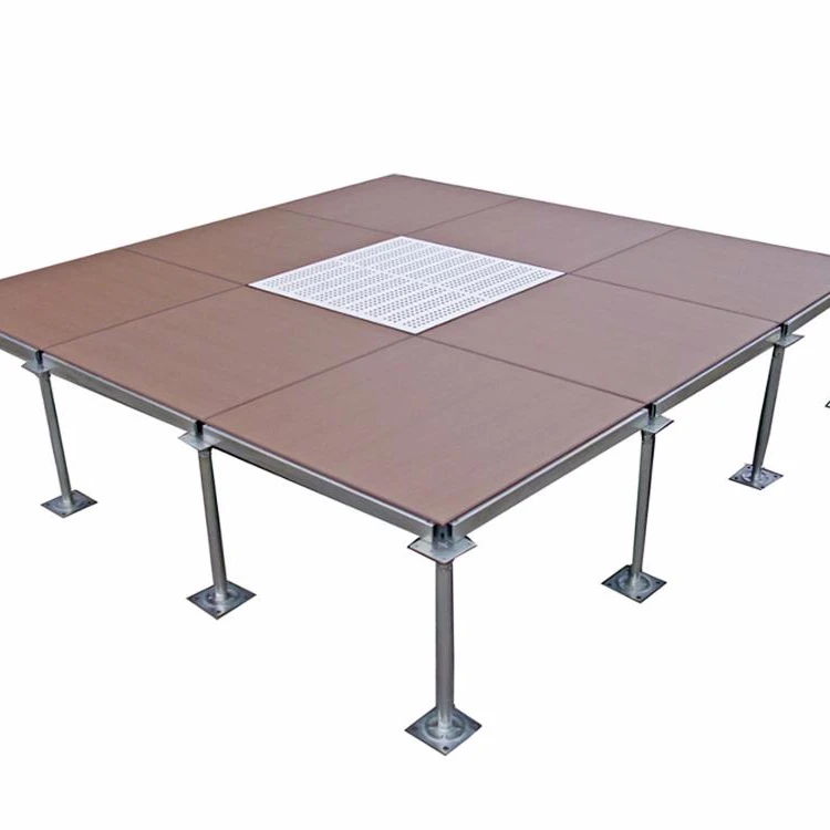 Antistatic cement infilled steel raised access floor with HPL/PVC/CERAMIC finish