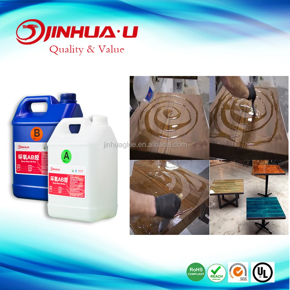 Crystal Clear Epoxy Resin for Wood Table Coating