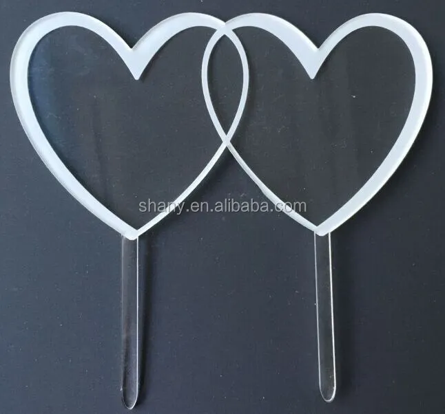 Прозрачный Топпер для торта с лазерной гравировкой