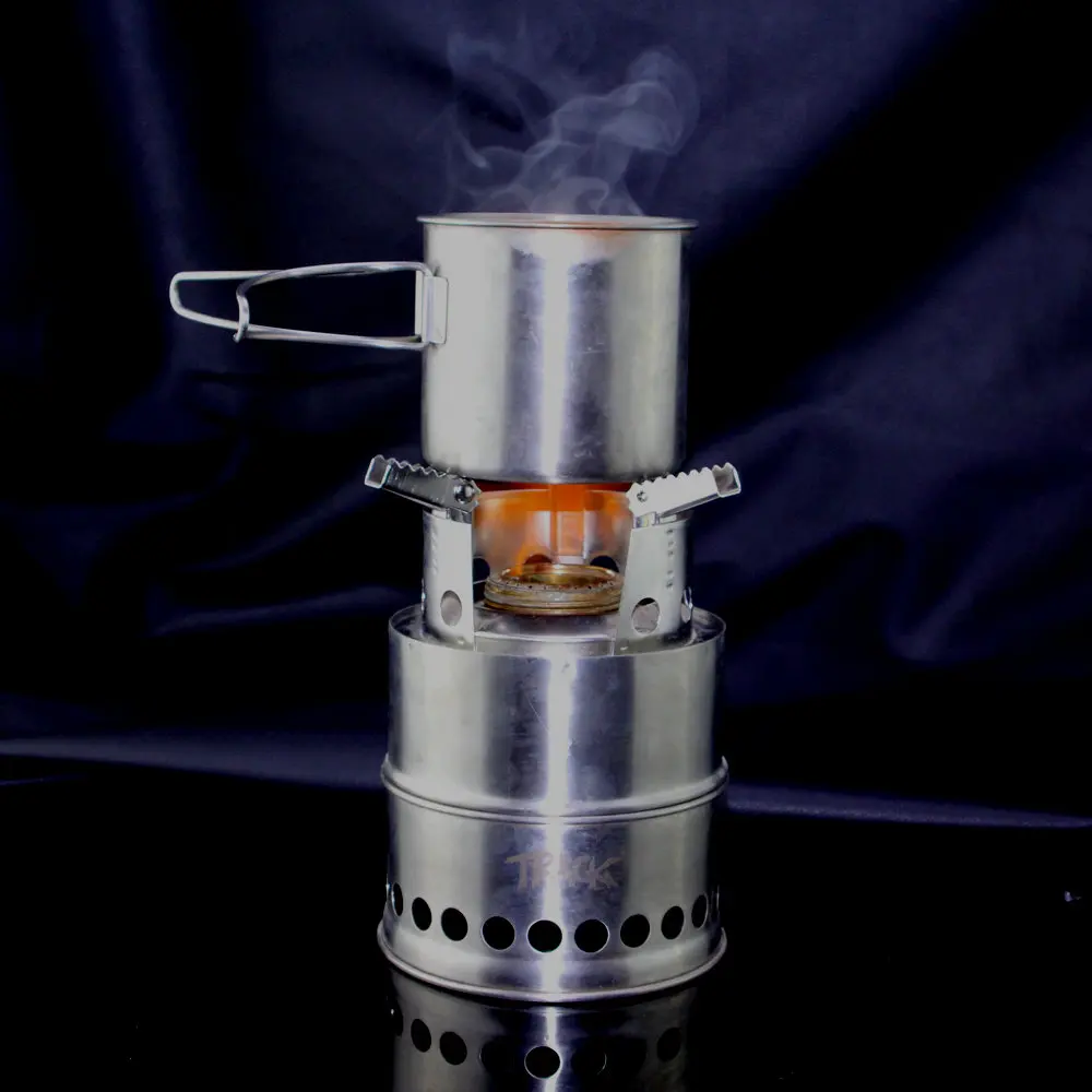 
folding Stainless Steel 1-2 People camping wood stove manufacturers alochol stove for outdoor picnic backpacking 