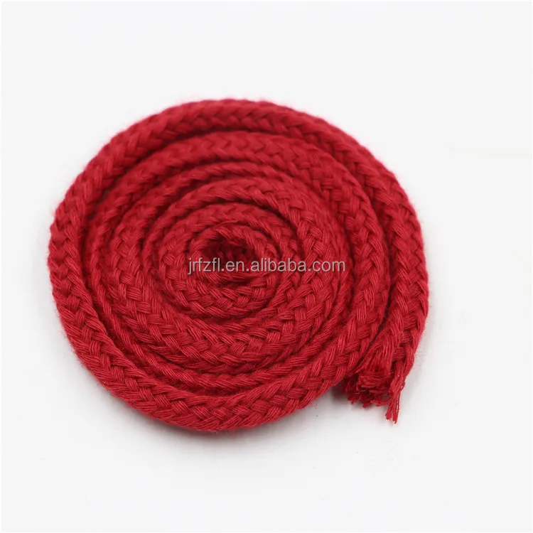 Wholesale customized braided cotton rope for garments accessory