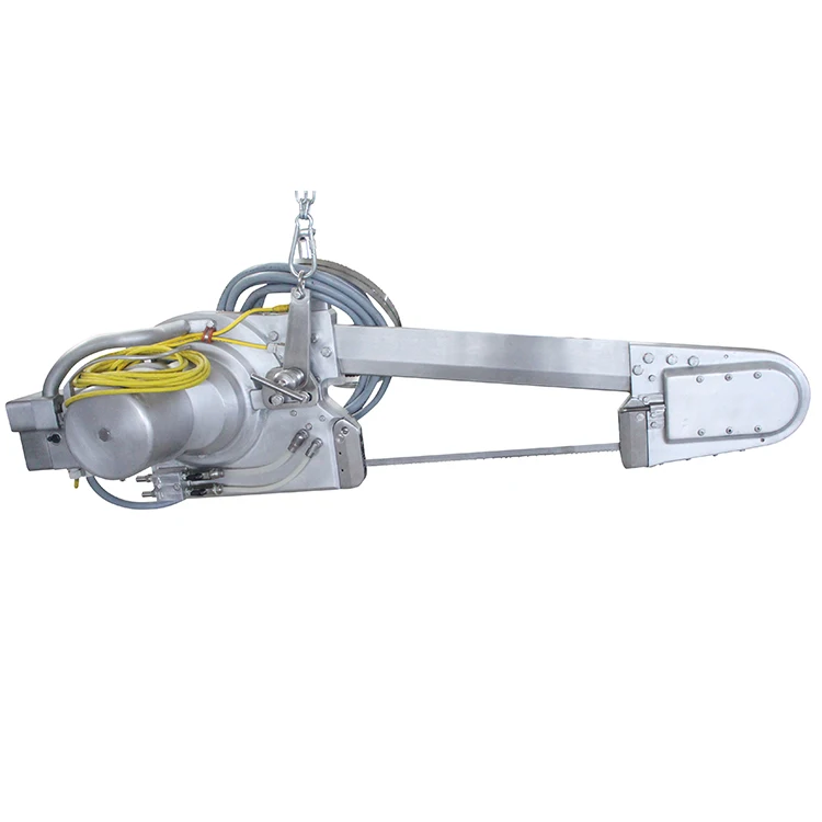 Jarvis Buster X electrically powered band saw and carcass saw for cow slaughterhouse