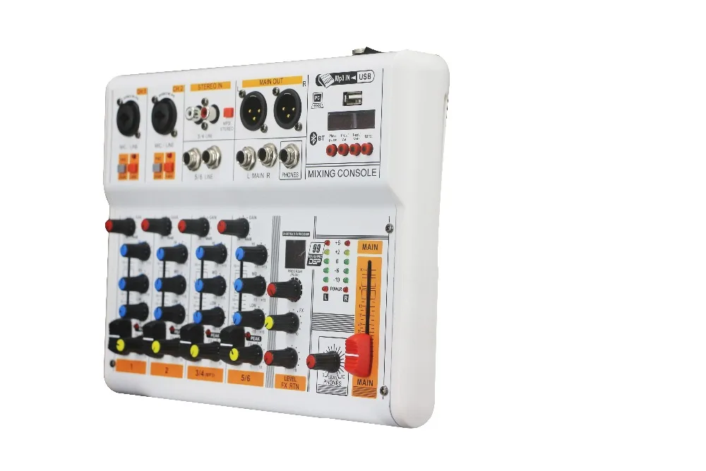 High Quality Mini 4 Channel Sound Mixer Console USB Audio Mixer