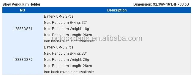 Young Town Two Battery Slow Pendulum Driver For Clock Movement
