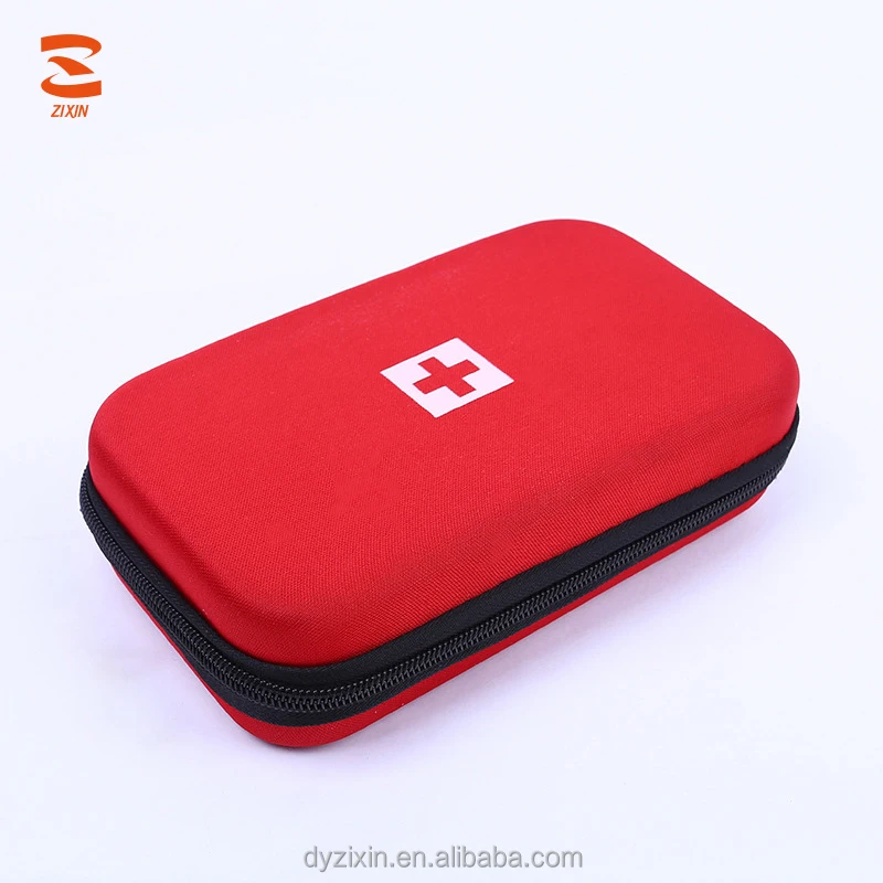 Customized Travel Good Quality Classic Red EVA Case Promotional First Aid Kits