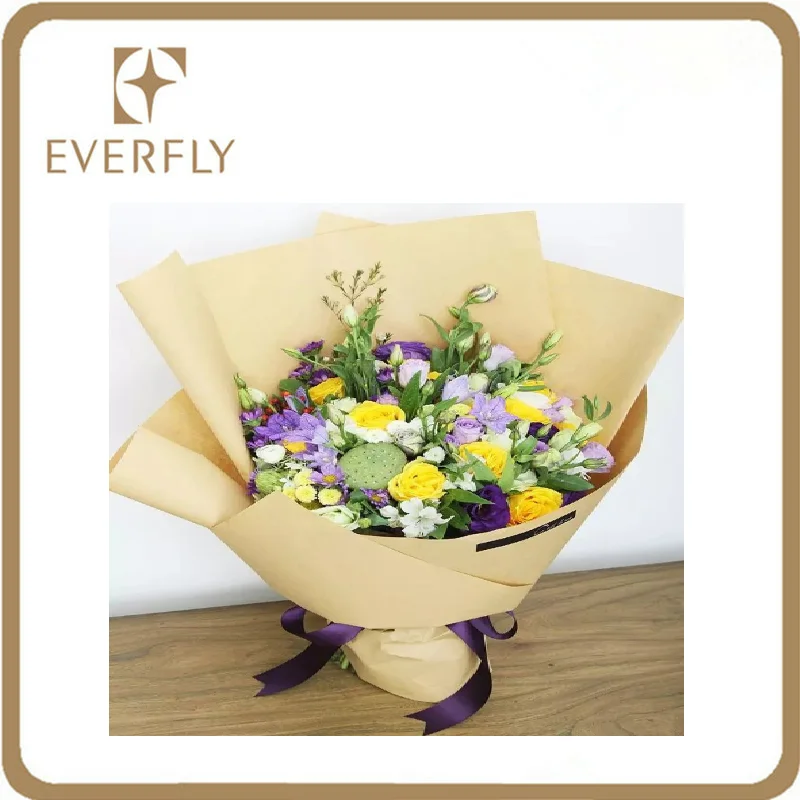 
 Красочные водонепроницаемый оберточной бумаги для цветов, водонепроницаемый крафт-бумага  