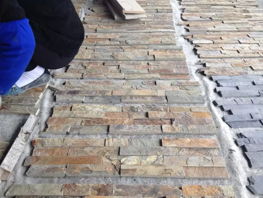 Natural Culture Stone tile green slate cut to size slate Veneer For Exterior And Interior Decorative CALICO VERDE Wall Panel