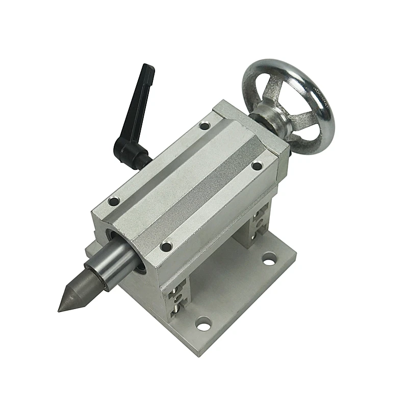 CNC A Axis Rotary Axis tailstock 4th Axis with 80 100 130mm 4-Jaw Chuck for wood/metal Router milling machine