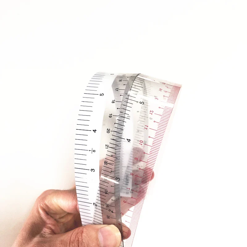 Разработка Золотой шаблон безопасности делая весы пластиковая линейка