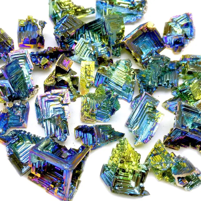 For art collectible wholesale raw mineral crystal natural Bismuth iron ore