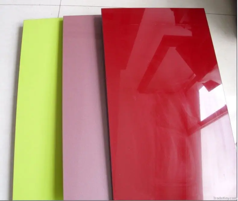 
stone colors new design UV18mm high glossy melamine mdf board for furniture decoration 