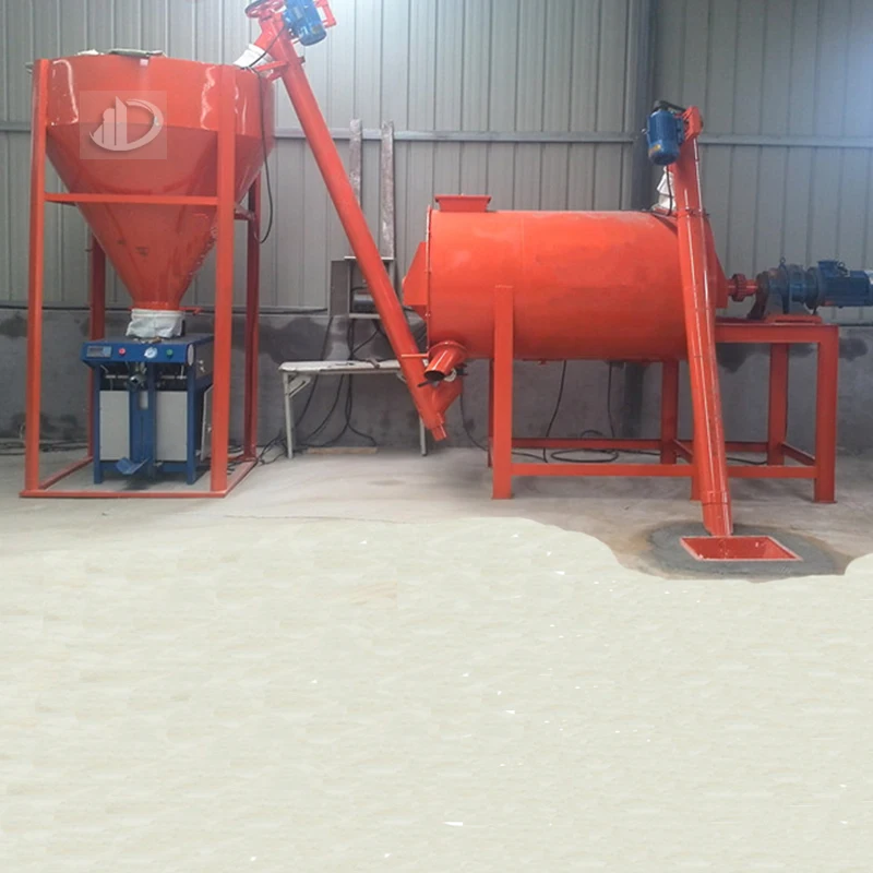 Simple Ceramic Tile Adhesive Dry Mortar Making Machine Manufacturing Plant for sale
