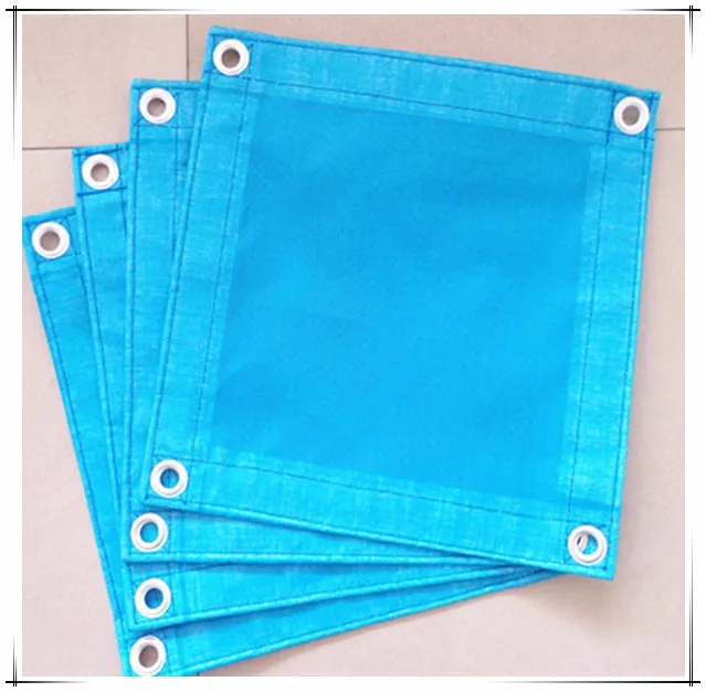 
130g white 1.8*5.1m Thailand fireproof pvc mesh sheet 