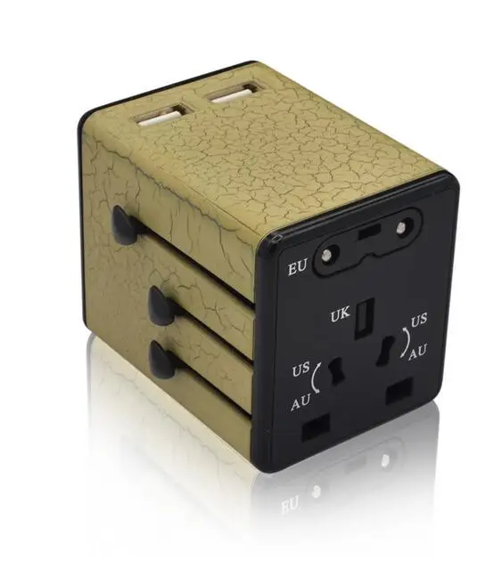 
2017 (2.5A with 2 USB port) Universal Travel Adaptor 