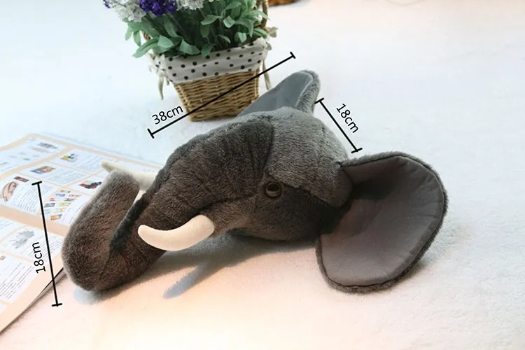 
2019 Lifelike cute panda stuffed animal head plush toy manufacturer 