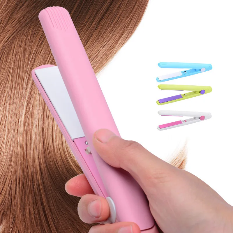 
New Electronic Ceramic Fast straightener Hair Straightener Mini Hair Flat Iron Corrugated Curling Irons Professional EU Plug 