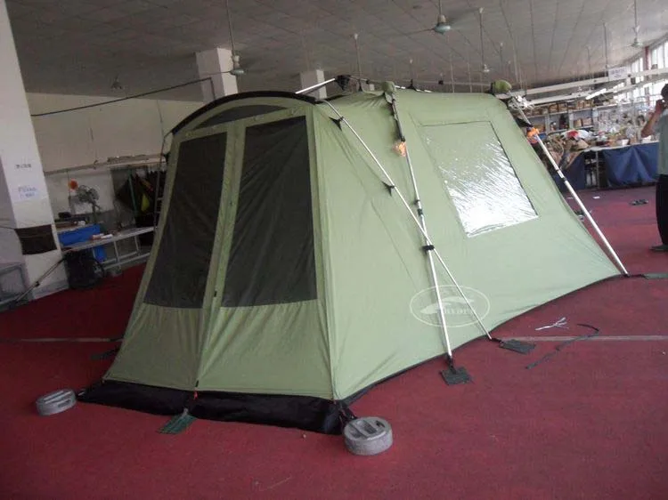 Customized High Quality Durable Anti-Condensation Cotton Canvas Outfitter Tent Aluminum Pole Frame for Car Camping Sports