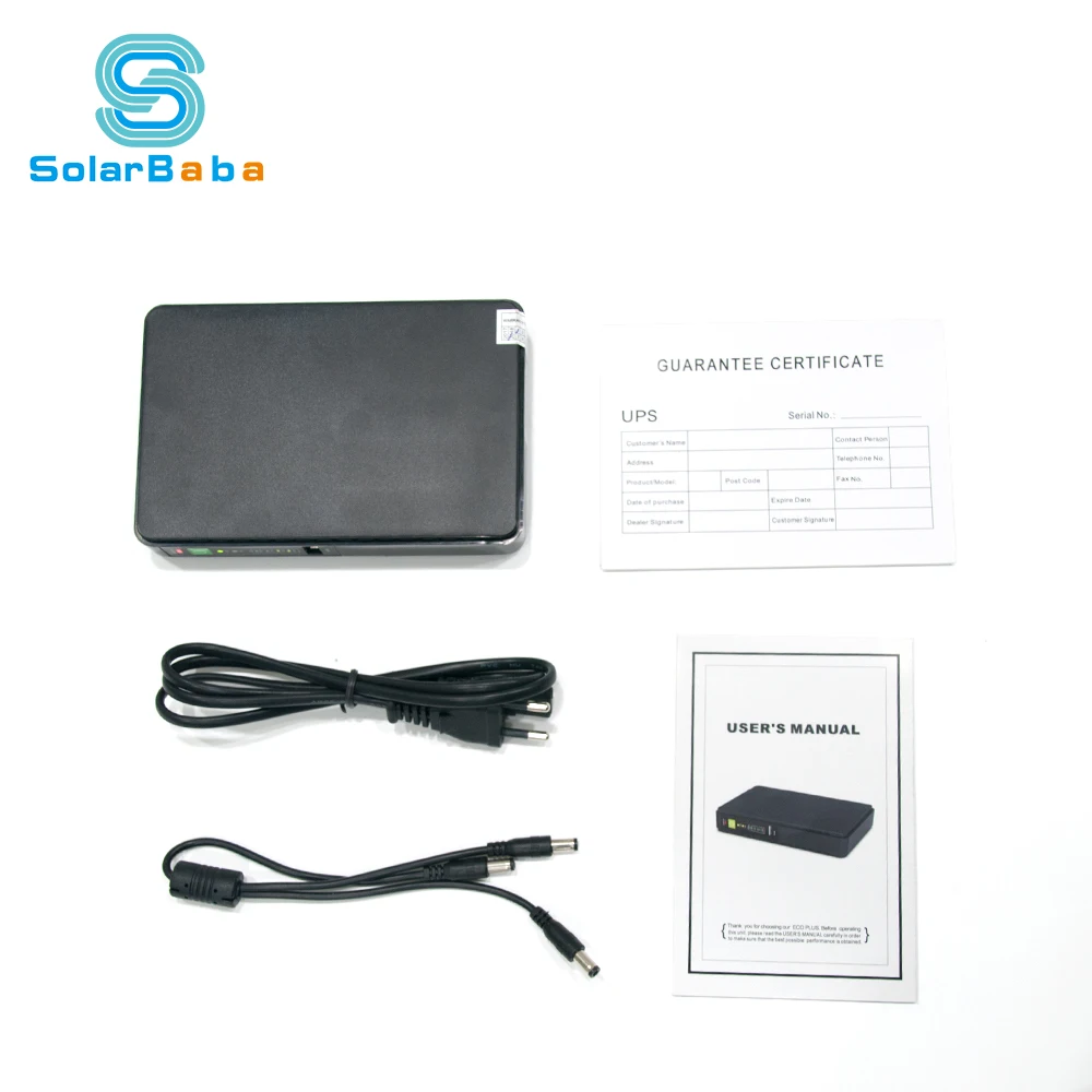 
Mini dc ups 12v 5v 9v output 110v 220v volt battery for room router 