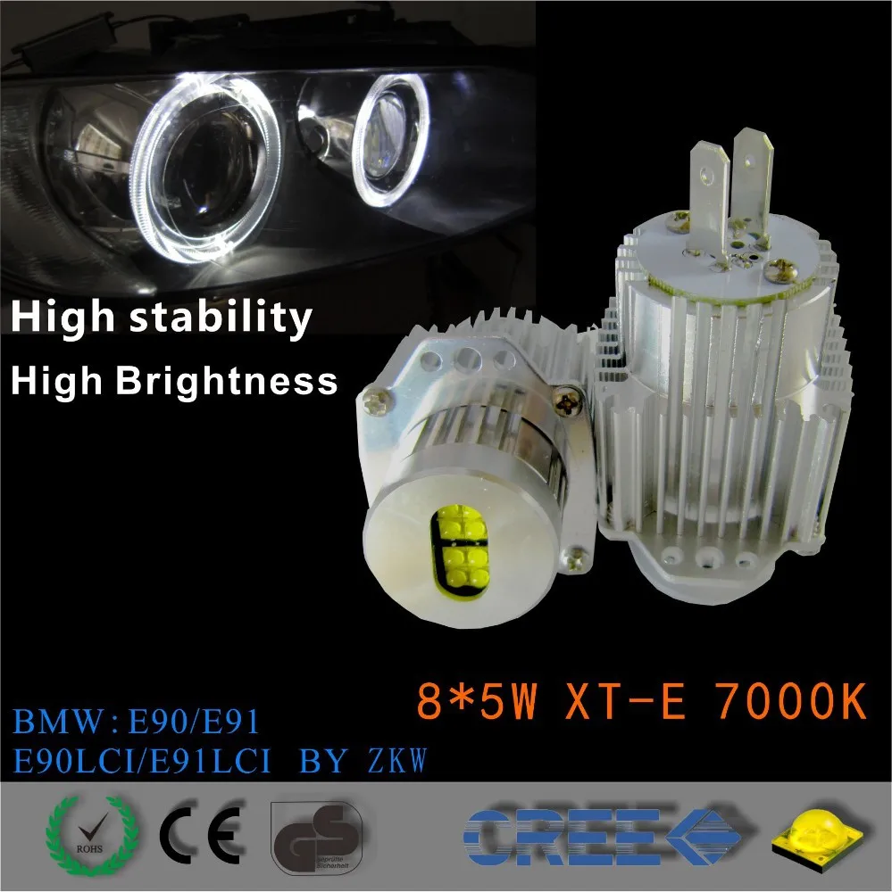 40W 8 XT-E Angel Eyes LED Flashlight for BMW e91 Angel Eyes