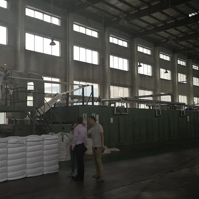 GangYing manufacturer PET raw material polyester staple fiber production line