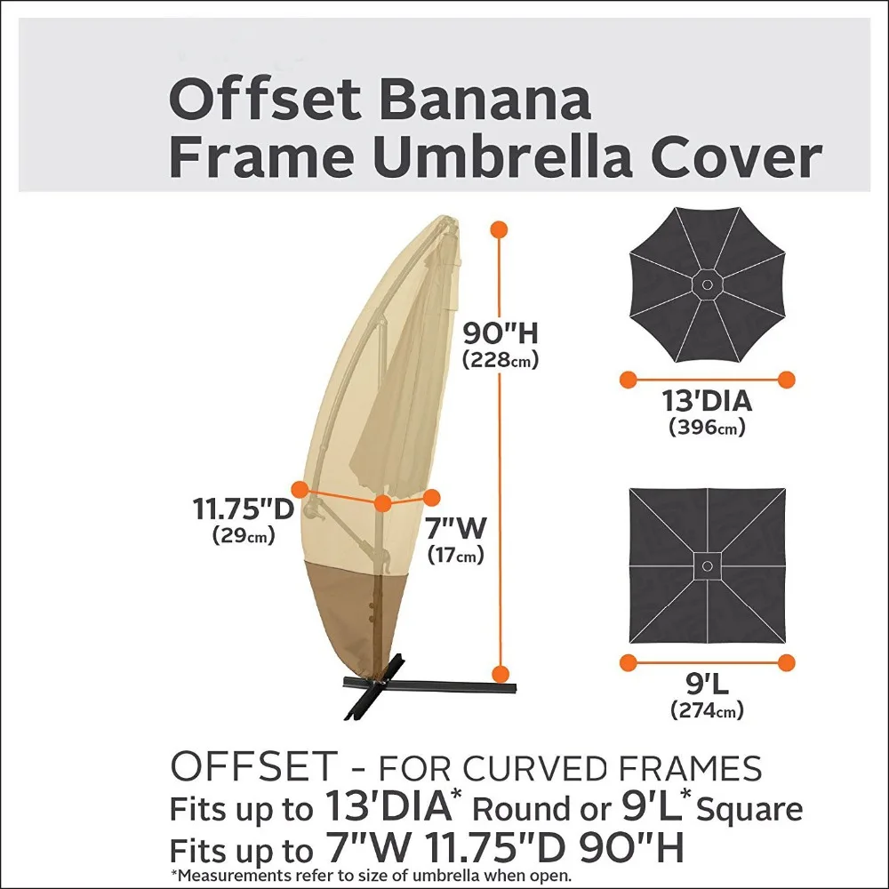Factory Price Waterproof Polyester Material Patio Umbrella Parasol Cover