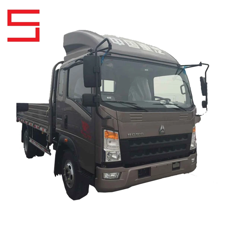China Howo Light Trucks 4x2 Double Cab Mini Cargo Lorry Truck for sale