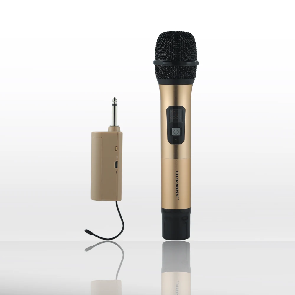 Karaoke Night Parties Conference and Outdoor Wedding Metal UHF Wireless Microphone System