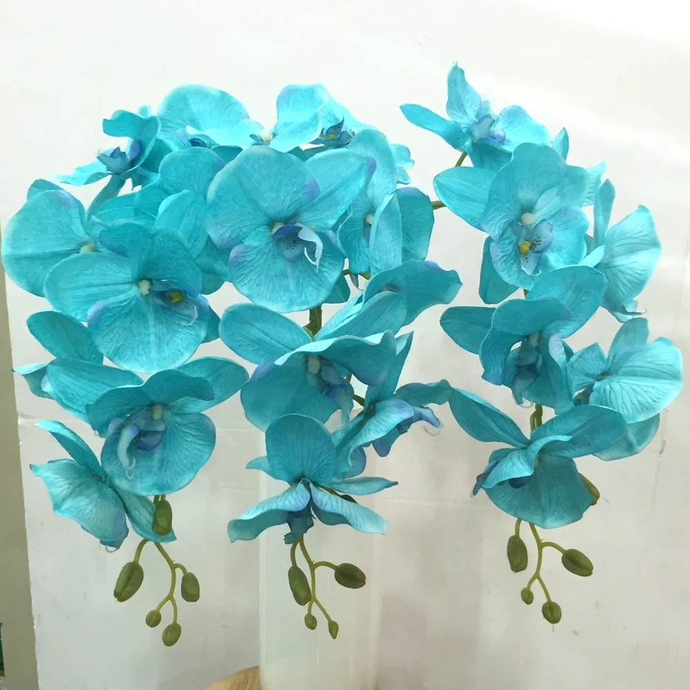 
artificial Phalaenopsis factory direct 8 oil painting Phalaenopsis flower wedding flower props flower wholesa 