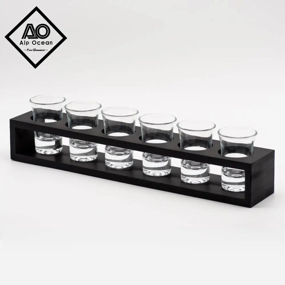 1 унций выстрел набор стекла дешевые machinemade стекло оптовая продажа с держателем от АО стеклянная