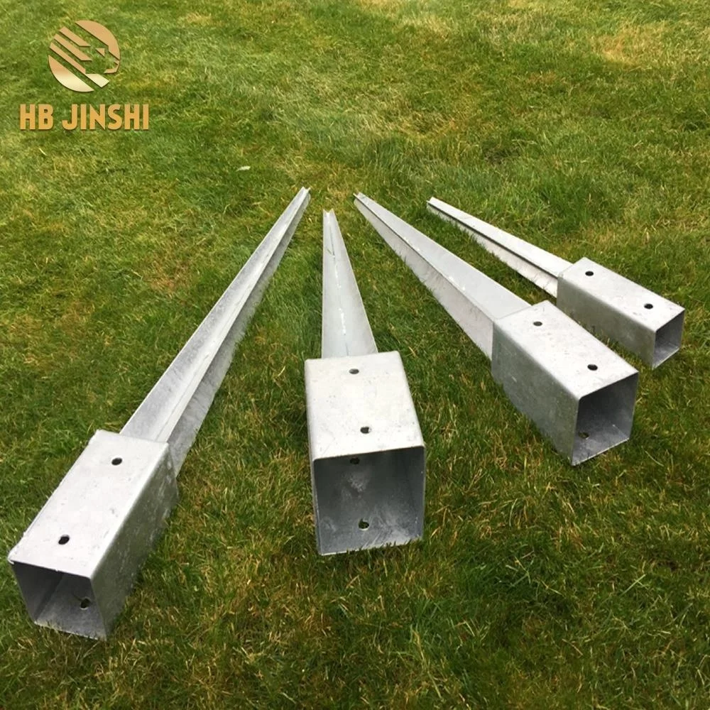 Outdoor Steel Fence Post Spike Ground Screw Anchor