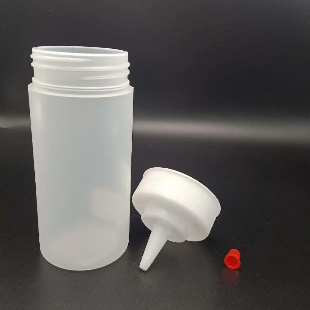 13oz soft plastic squeeze sauce jam bottle 8/12/16/24/32oz LDPE food grade  bottle for salad sauce jam