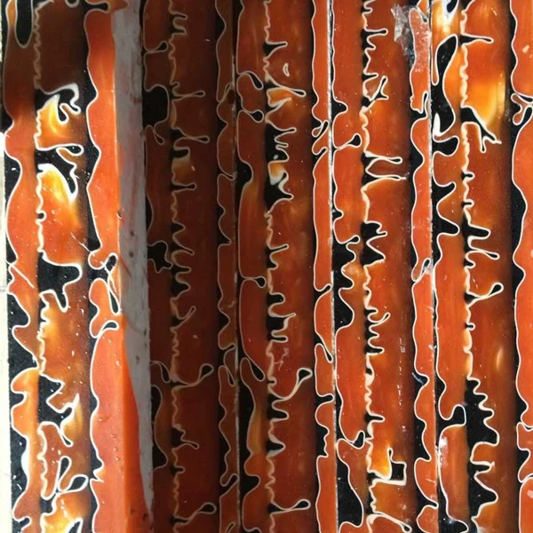 High quality colorful swirl acrylic rod with space in center