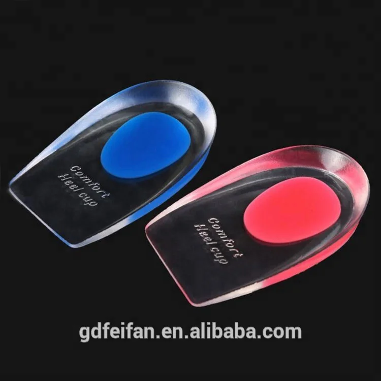 Hot sale  silicone heel pad cushion shock absorption relief heel pain gel insole for foot heels