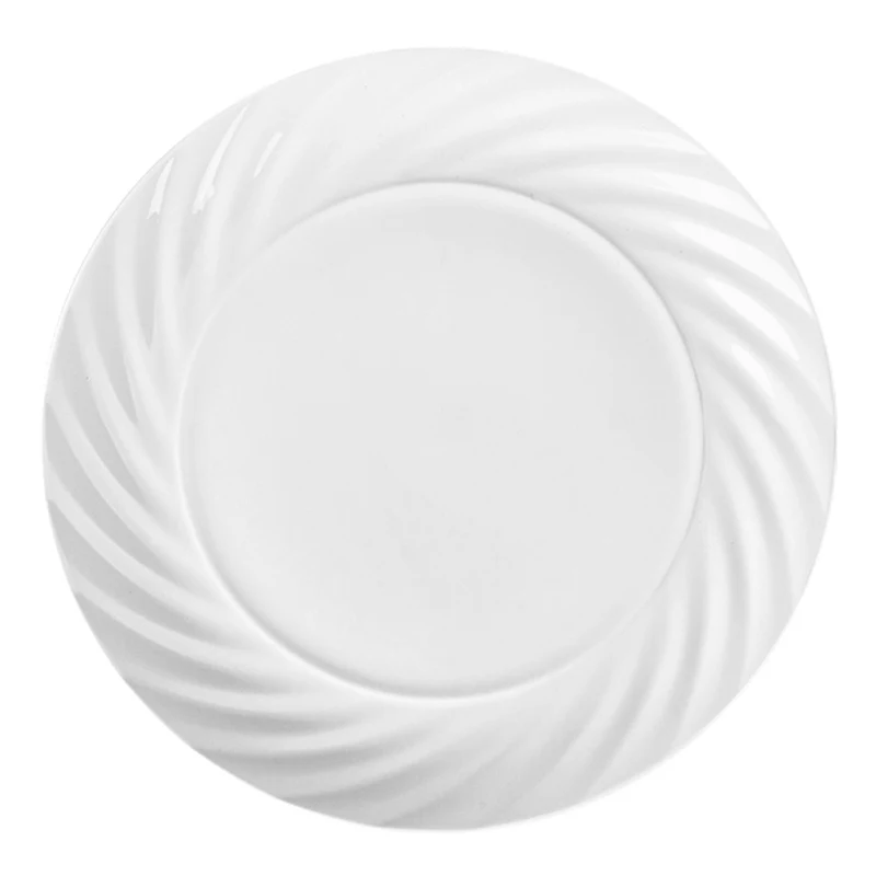 China Hotsale Restaurant Round Pure Plain White Dinner Plate, Appetizer Platter, Dish And Plates$