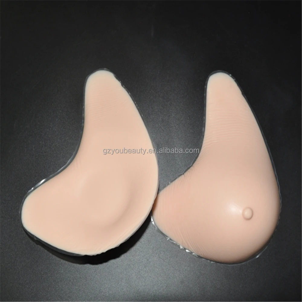 Factory price silicone fake breast bra with shoulder straps for mastectomy