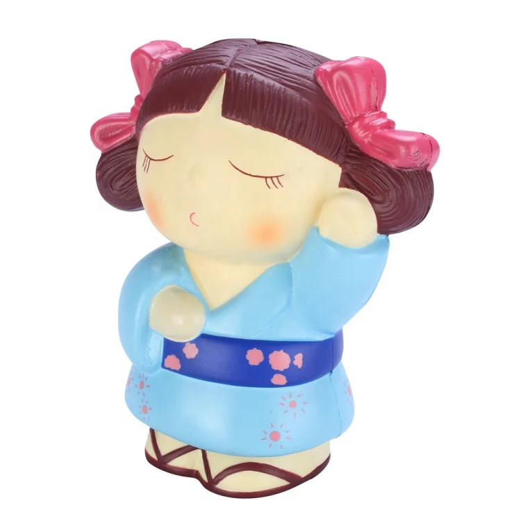 
Supplier Wholesale Soft Toy Relieve Pressure Kawaii squishy toys japan Cartoon Girl 