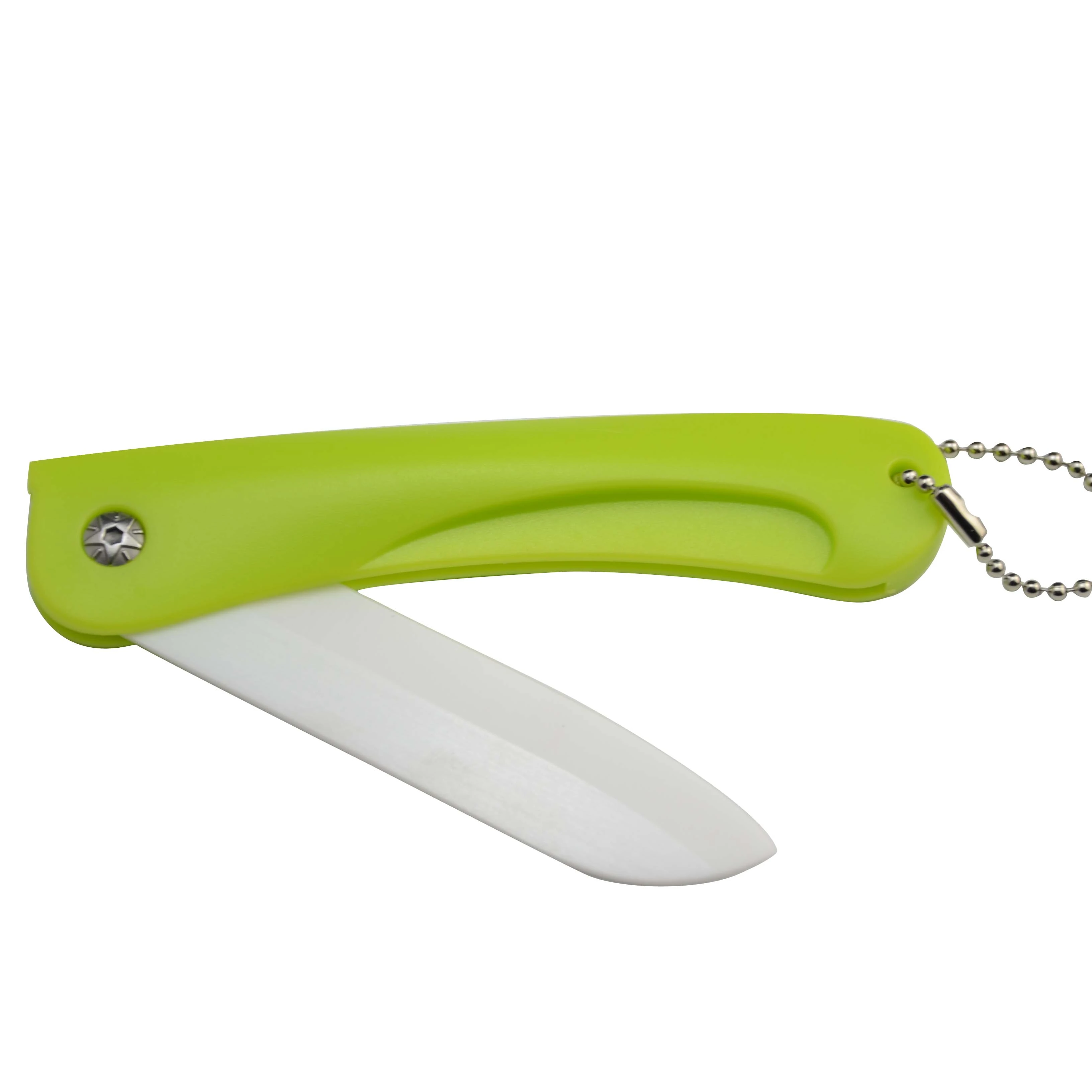 Colorful Handle White Blade Folding Fruit Ceramic Mini Knife