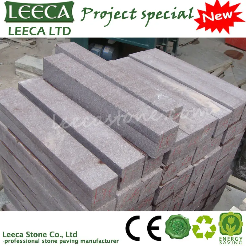 красный гранит бордюрный камень обуздания