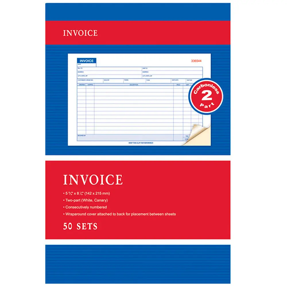 3 Part Auto Automotive Repair Work Order Invoice Register Form Copy Set Book