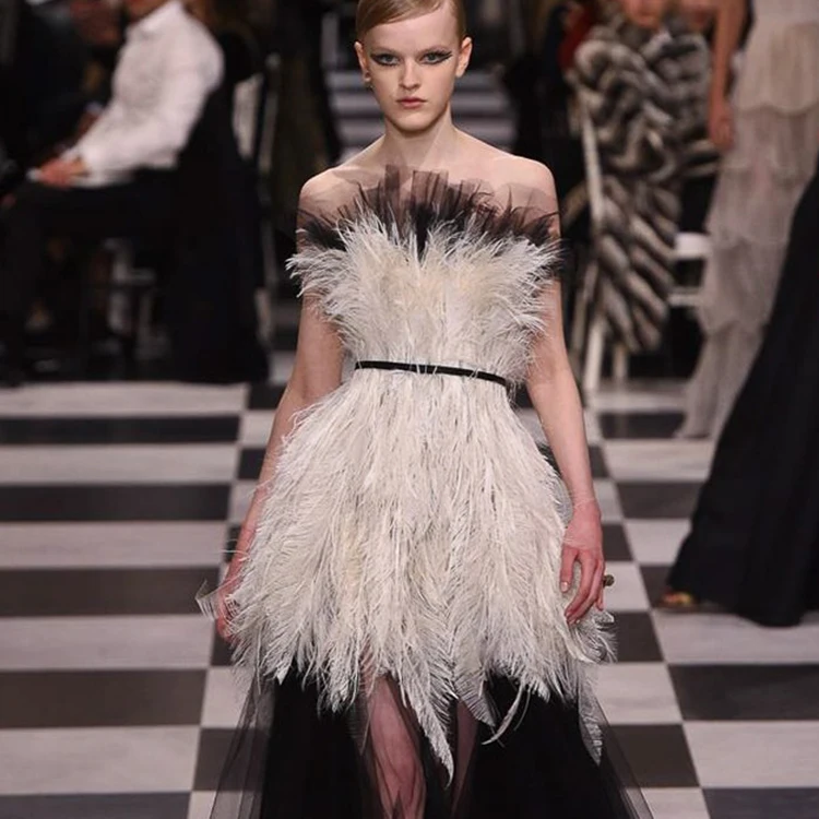 
fluffy feathers ostrich feathers for coat decoration 