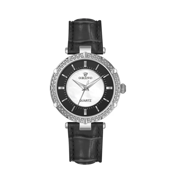 2019 New Pattern Swiss Movt Setting Stone Three Hands Quartz Watches Lady