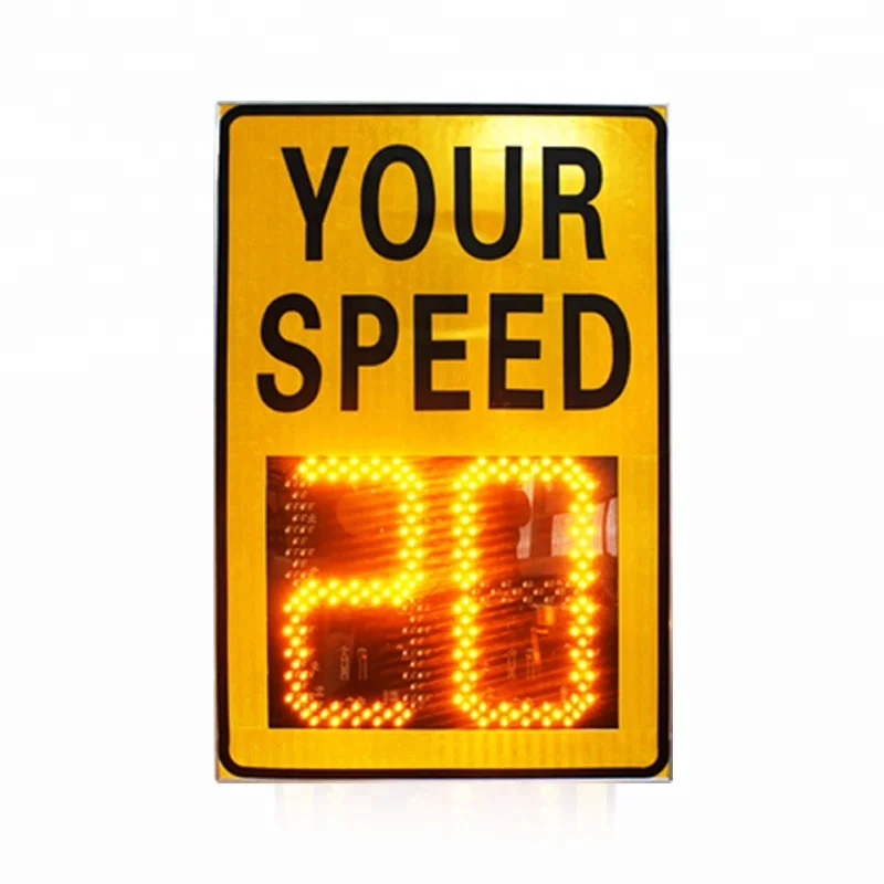 Высококачественный светодиодный дисплей, портативные дорожные знаки, детектор скорости, солнечный радар, ограничение скорости, знак радара