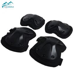 Factory 4 pieces sports knee support protector Tactical elbow & knee pads