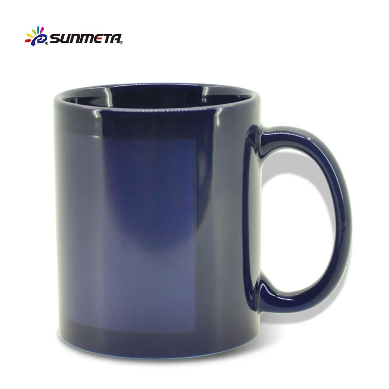 
Factory 11oz temperature full color change drinking cup hot water color change ceramic mug for sublimation 